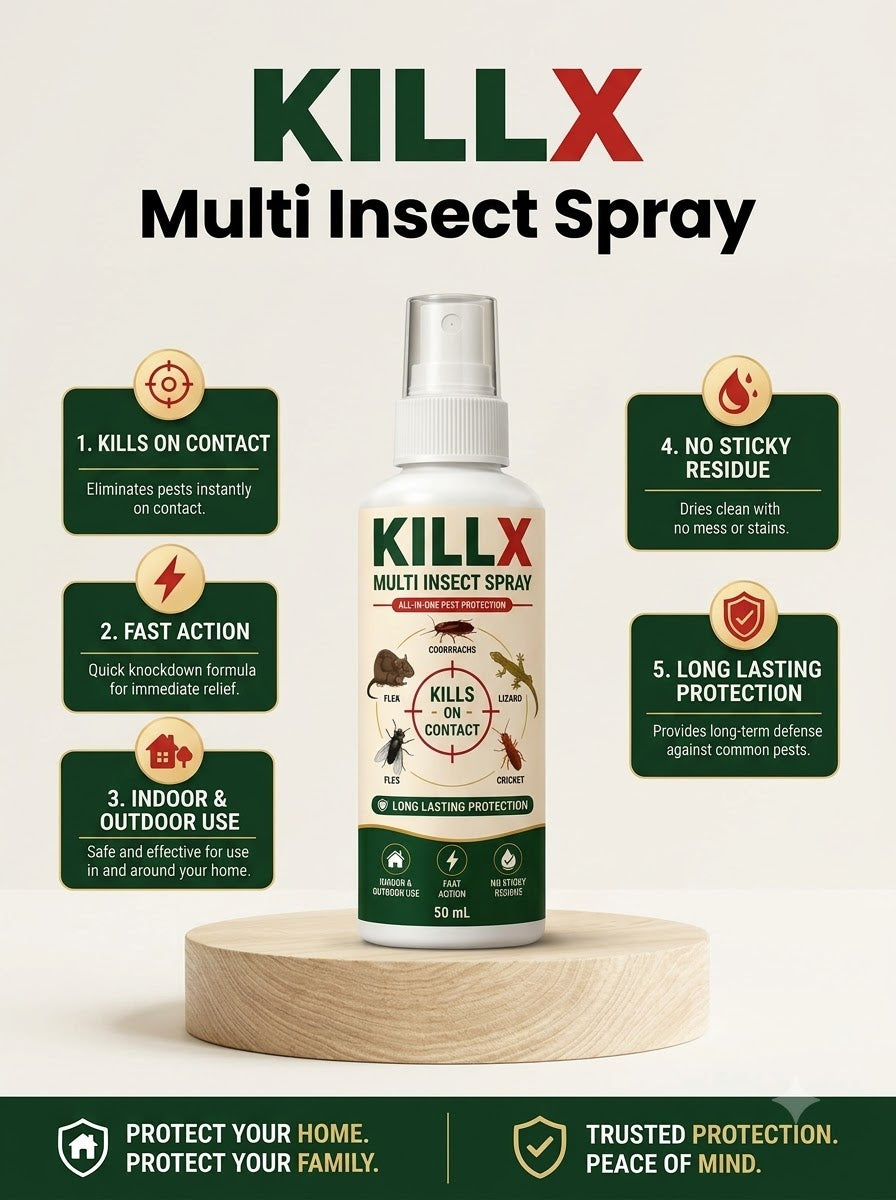 Killx Multi Insect Spray (Buy 1 Get 2 Free)